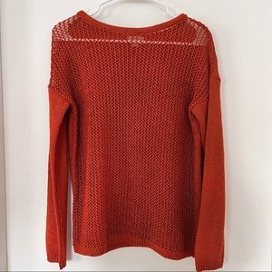 Sundance Catalog Kia orange sweater small